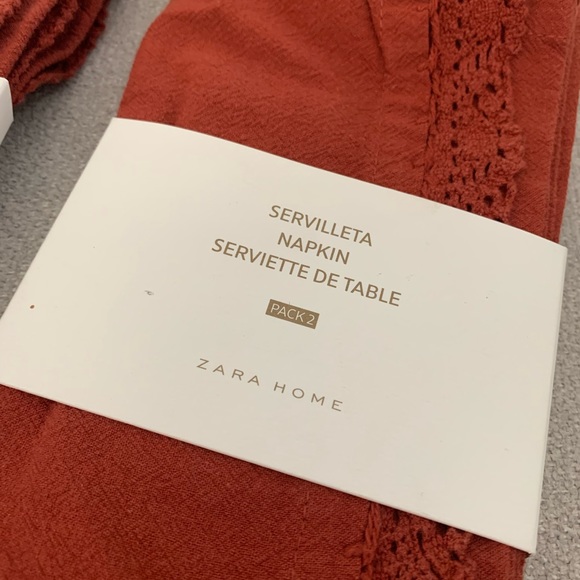 Nwt Zara Home Cloth Napkins - Picture 2 of 3